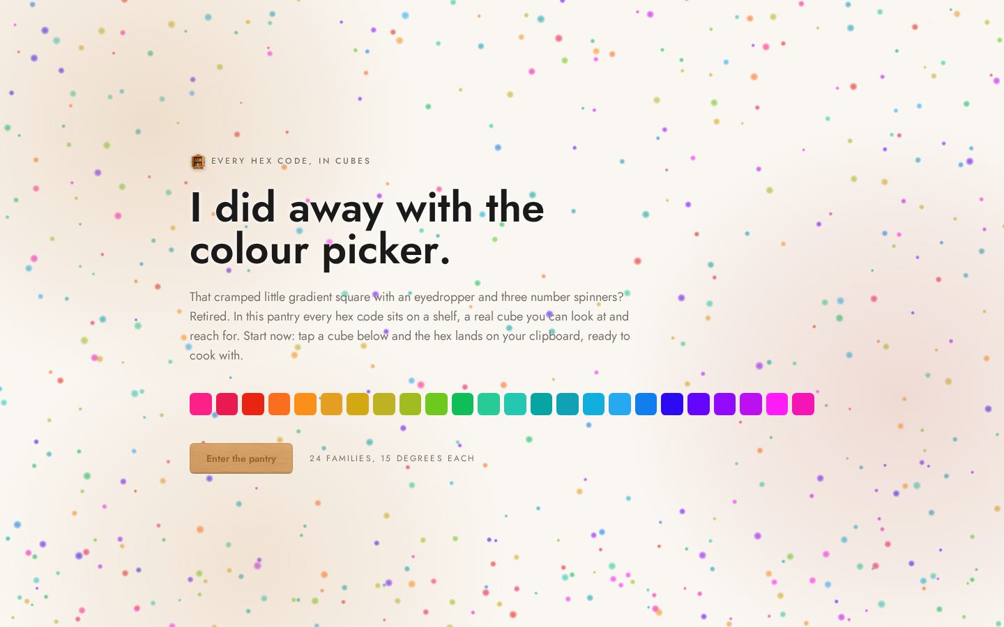 Colour Pantry, screenshot