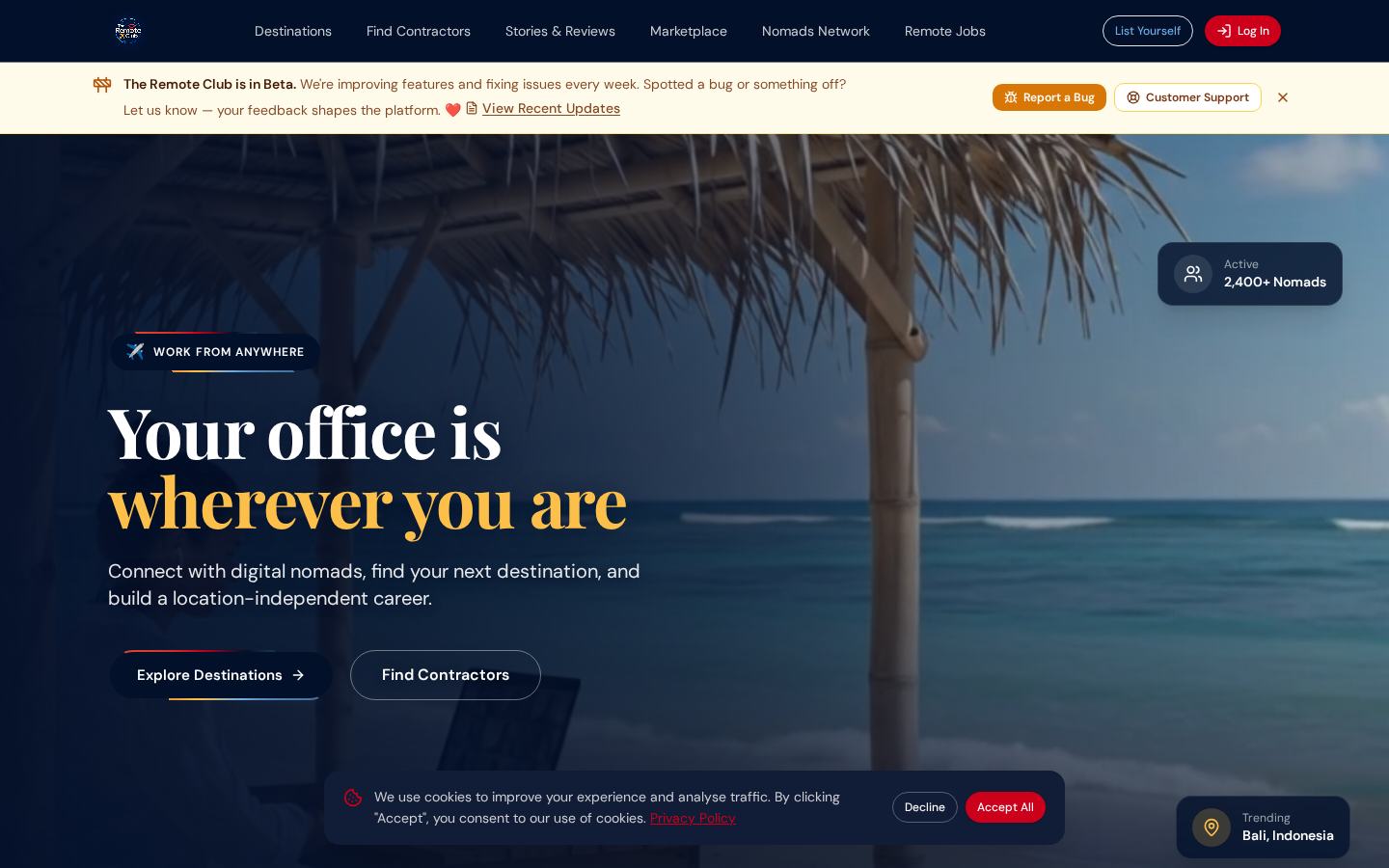 The Remote Club, screenshot
